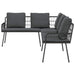 Set de canapele pentru grădină 2 pcs Negru poliratan - WALTI WALTI