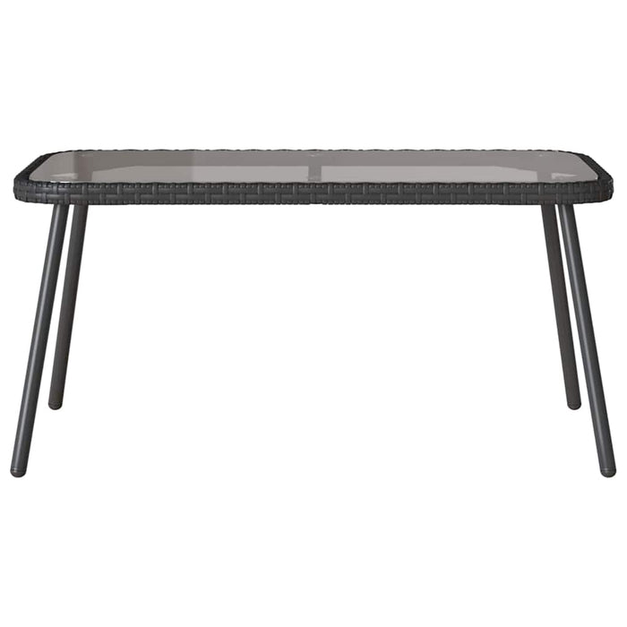 Set de canapele pentru grădină 2 pcs Negru poliratan - WALTI WALTI