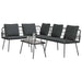 Set de canapele pentru grădină 2 pcs Negru poliratan - WALTI WALTI