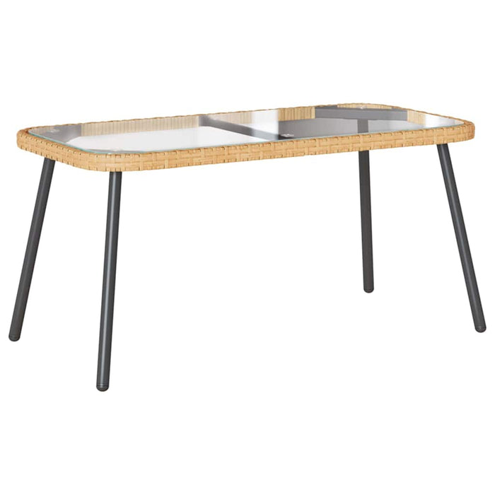 Set de canapele pentru grădină 2 pcs natural poliratan - WALTI WALTI
