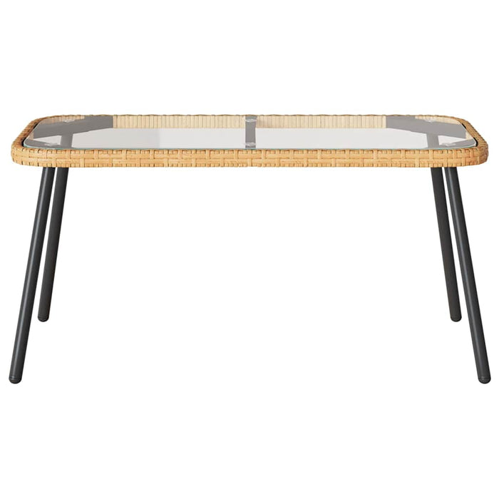 Set de canapele pentru grădină 2 pcs natural poliratan - WALTI WALTI