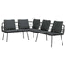 Set de canapele pentru grădină 2 pcs Negru poliratan - WALTI WALTI