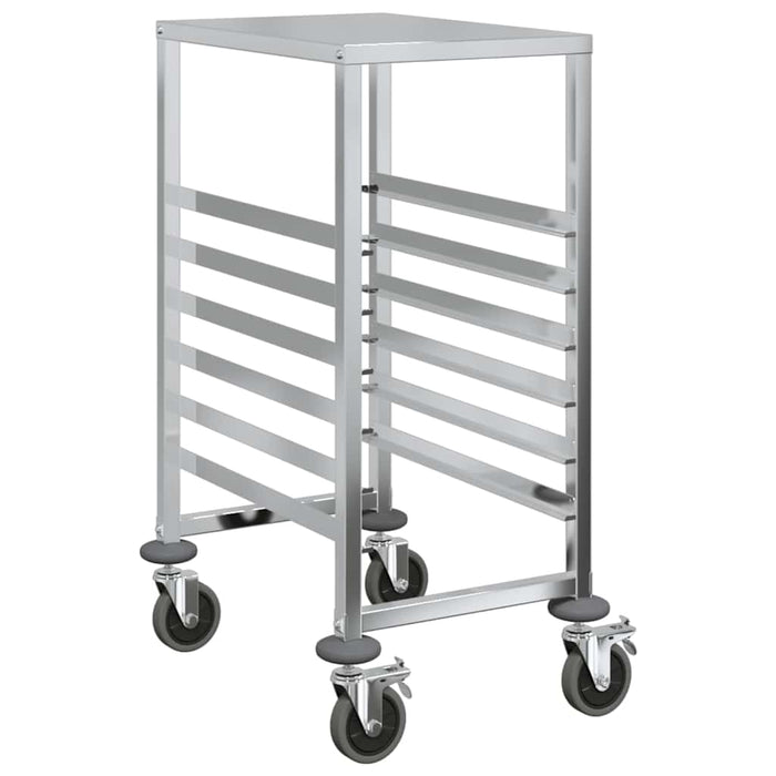 Cărucior cu tăvi cu 6 containere GN 39x55x87 cm oțel inoxidabil - WALTI WALTI
