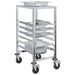 Cărucior cu tăvi cu 6 containere GN 39x55x87 cm oțel inoxidabil - WALTI WALTI
