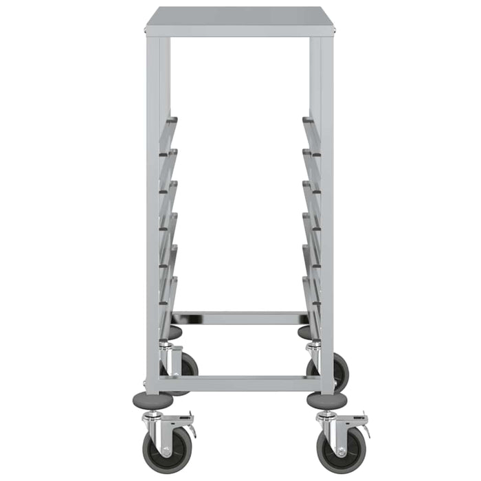 Cărucior cu tăvi cu 6 containere GN 39x55x87 cm oțel inoxidabil - WALTI WALTI