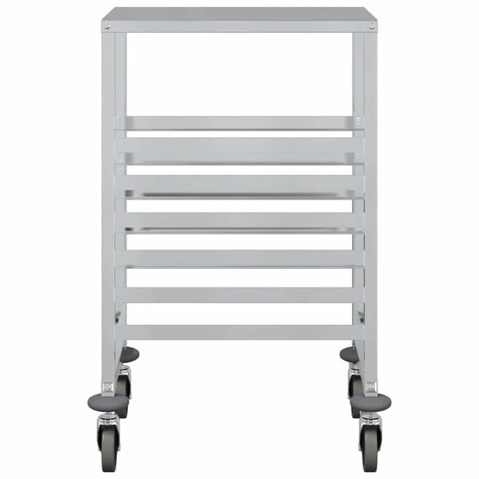 Cărucior cu tăvi cu 6 containere GN 39x55x87 cm oțel inoxidabil - WALTI WALTI