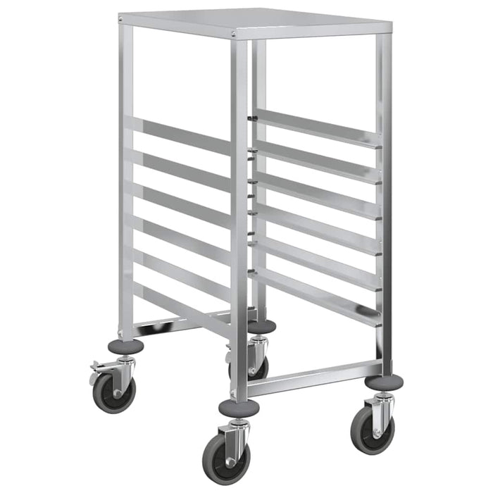 Cărucior cu tăvi cu 6 containere GN 39x55x87 cm oțel inoxidabil - WALTI WALTI