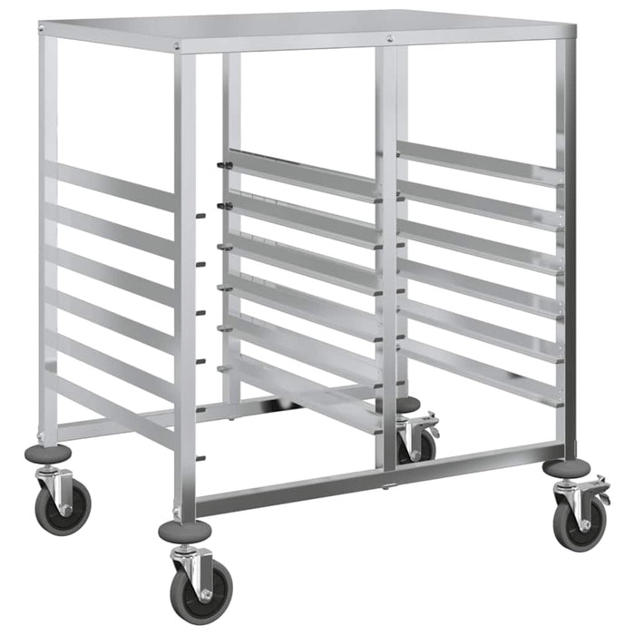 Cărucior cu tăvi cu 12 containere GN 75x55x87cm oțel inoxidabil - WALTI WALTI