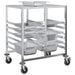 Cărucior cu tăvi cu 12 containere GN 75x55x87cm oțel inoxidabil - WALTI WALTI