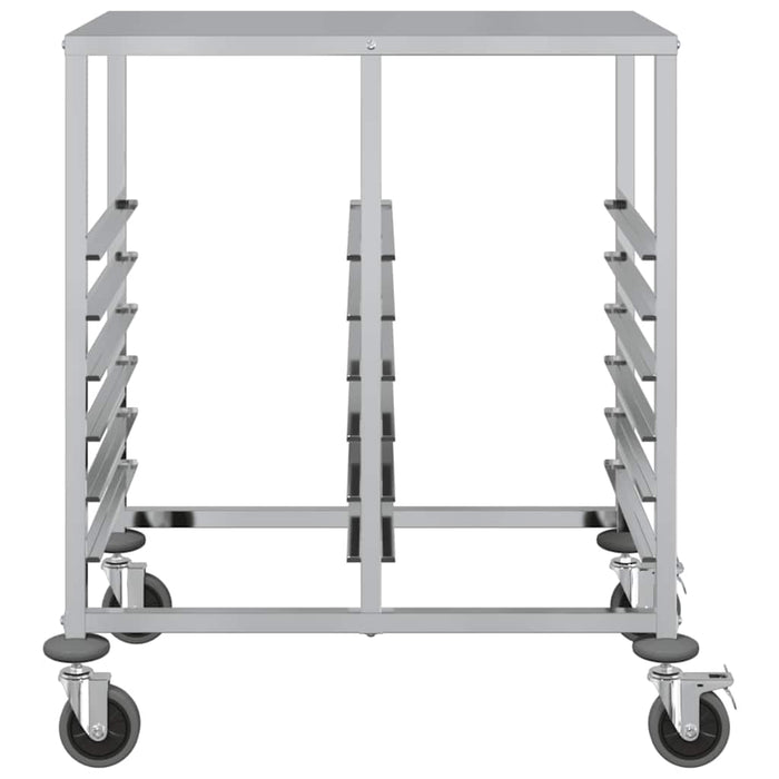 Cărucior cu tăvi cu 12 containere GN 75x55x87cm oțel inoxidabil - WALTI WALTI