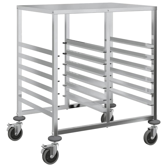Cărucior cu tăvi cu 12 containere GN 75x55x87cm oțel inoxidabil - WALTI WALTI