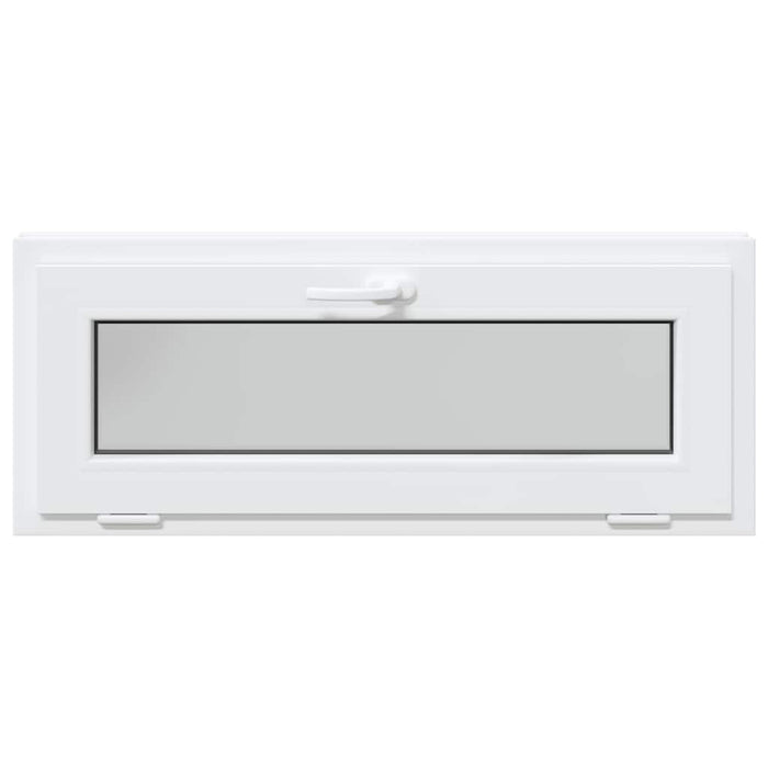 Fereastră de subsol „RISOR” 110x40 cm înclinat 3 geam alb - WALTI WALTI