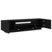 Cabinet TV Negru 160 x 35 x 40 cm Lemn compozit - WALTI WALTI