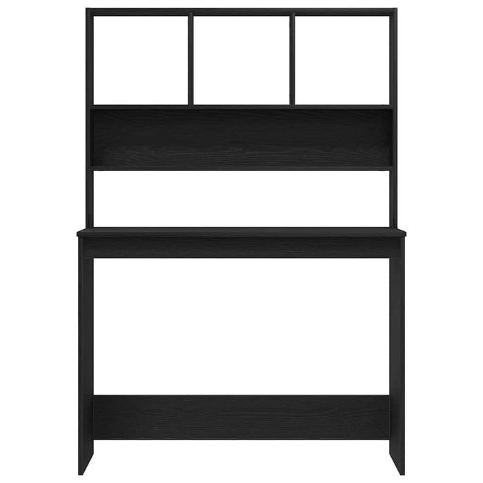 Birou cu rafturi, stejar negru, 102x45x148 cm, lemn prelucrat - WALTI WALTI