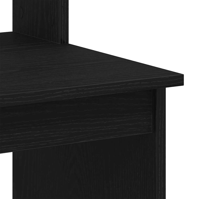 Birou cu rafturi, stejar negru, 102x45x148 cm, lemn prelucrat - WALTI WALTI