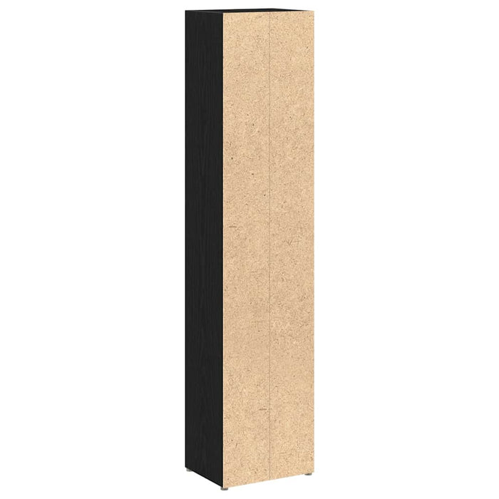 Dulapuri CD-uri 2 buc Stejar negru 21x16x93,5 cm Lemn prelucrat - WALTI WALTI
