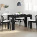 Masa de sufragerie din stejar negru 120x60x76 cm lemn prelucrat - WALTI WALTI