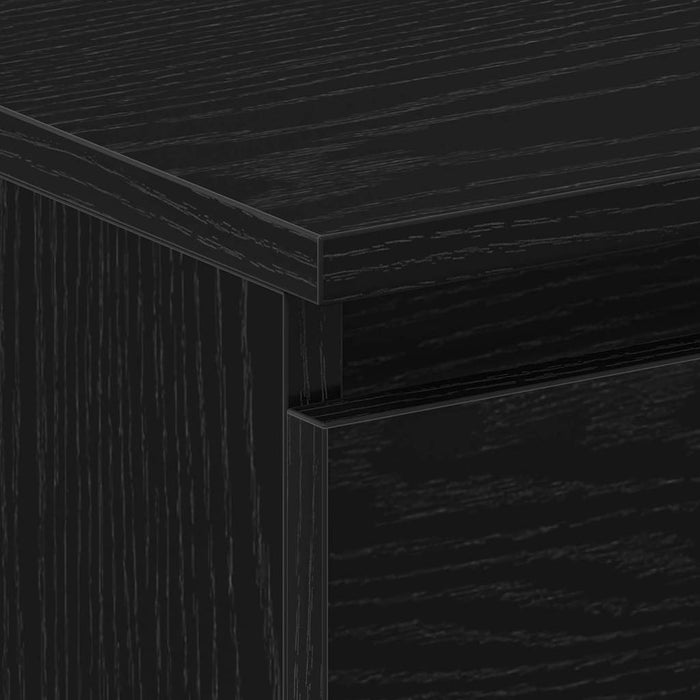 Dulap de noapte Stejar negru 30 x 30 x 40 cm Lemn compozit - WALTI WALTI