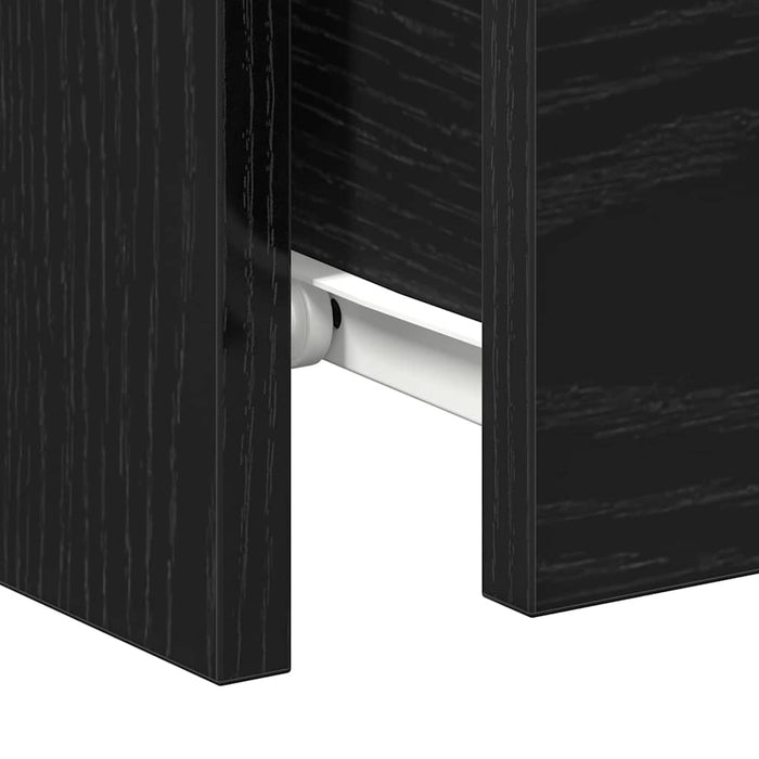 Dulap de noapte Stejar negru 30 x 30 x 40 cm Lemn compozit - WALTI WALTI