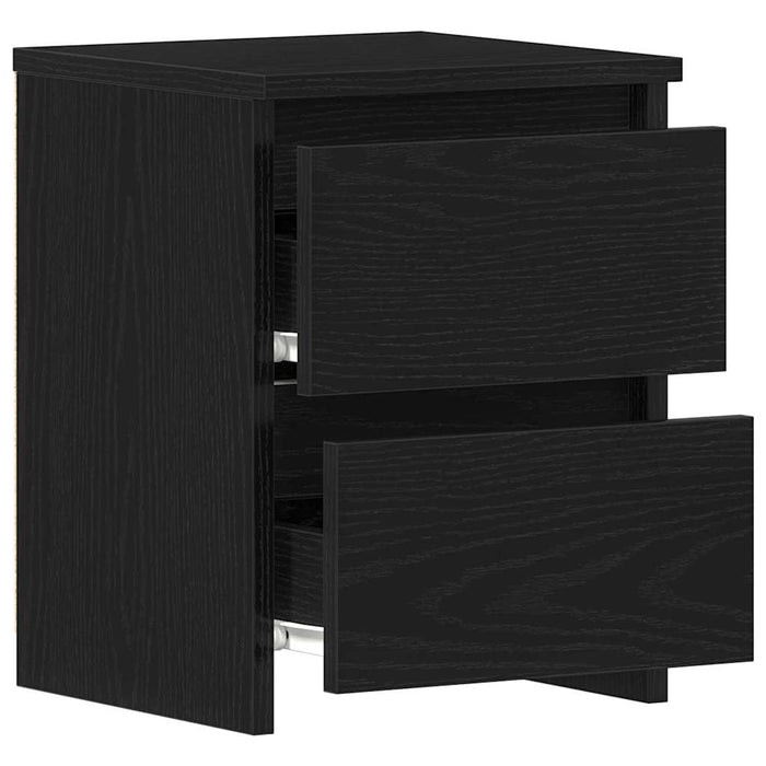 Dulap de noapte Stejar negru 30 x 30 x 40 cm Lemn compozit - WALTI WALTI