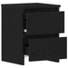 Dulap de noapte Stejar negru 30 x 30 x 40 cm Lemn compozit - WALTI WALTI