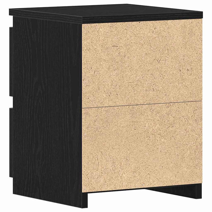 Dulap de noapte Stejar negru 30 x 30 x 40 cm Lemn compozit - WALTI WALTI