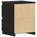 Dulap de noapte Stejar negru 30 x 30 x 40 cm Lemn compozit - WALTI WALTI