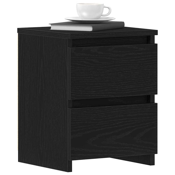 Dulap de noapte Stejar negru 30 x 30 x 40 cm Lemn compozit - WALTI WALTI