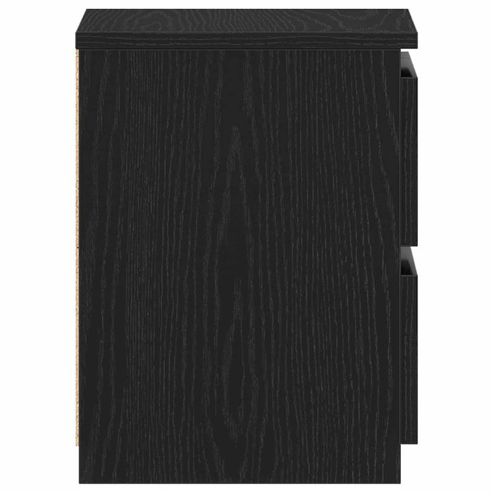 Dulap de noapte Stejar negru 30 x 30 x 40 cm Lemn compozit - WALTI WALTI
