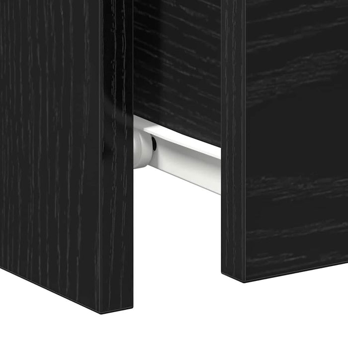 Dulap de noapte cu sertar 2 pcs Stejar negru 30 x 30 x 40 cm - WALTI WALTI
