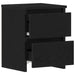 Dulap de noapte cu sertar 2 pcs Stejar negru 30 x 30 x 40 cm - WALTI WALTI