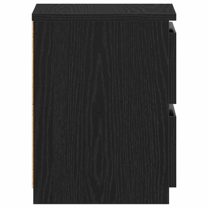 Dulap de noapte cu sertar 2 pcs Stejar negru 30 x 30 x 40 cm - WALTI WALTI