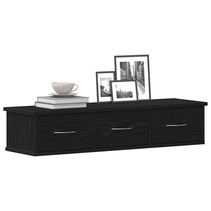Dulap de perete Stejar negru 88x26x18,5 cm Lemn prelucrat - WALTI WALTI