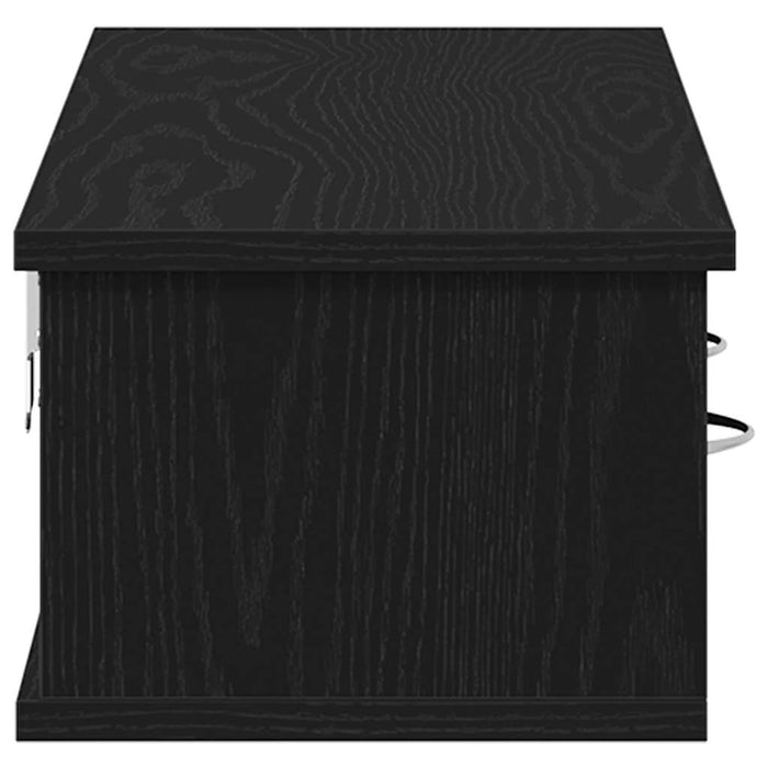 Dulap de perete Stejar negru 88x26x18,5 cm Lemn prelucrat - WALTI WALTI