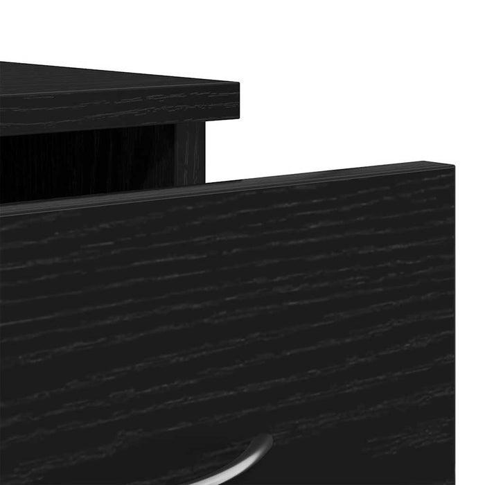 Dulap de perete Stejar negru 88x26x18,5 cm Lemn prelucrat - WALTI WALTI