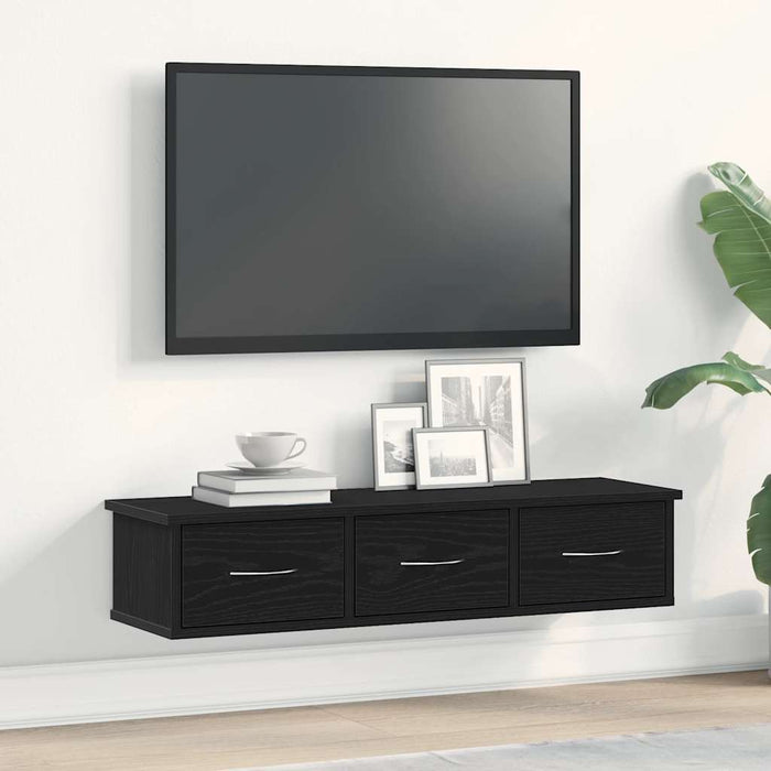Dulap de perete Stejar negru 88x26x18,5 cm Lemn prelucrat - WALTI WALTI