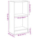 Bibliotecă Stejar negru 40x24x76 cm Lemn prelucrat - WALTI WALTI