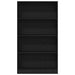 Bibliotecă cu 4 etaje Stejar negru 80x24x143 cm Lemn prelucrat - WALTI WALTI