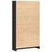 Bibliotecă cu 4 etaje Stejar negru 80x24x143 cm Lemn prelucrat - WALTI WALTI