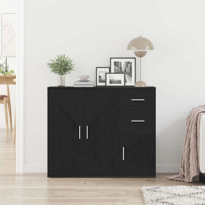 Bufetă Stejar negru 91x29,5x75 cm Lemn prelucrat - WALTI WALTI
