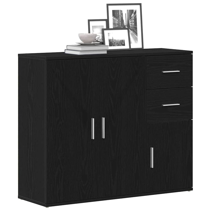 Bufetă Stejar negru 91x29,5x75 cm Lemn prelucrat - WALTI WALTI