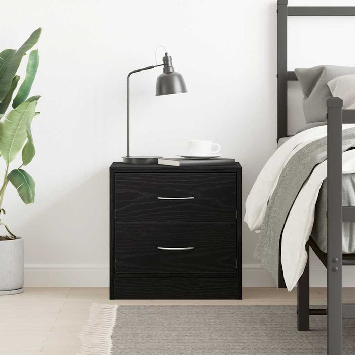 Noptiera stejar negru 40x30x40 cm lemn prelucrat - WALTI WALTI