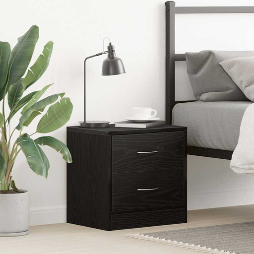 Noptiera stejar negru 40x30x40 cm lemn prelucrat - WALTI WALTI