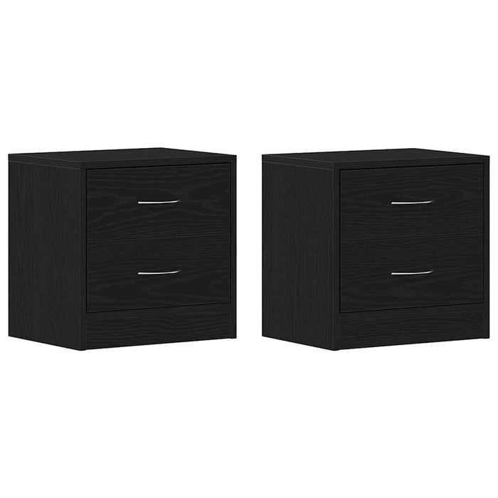 Noptiere 2 buc stejar negru 40x30x40 cm lemn de stratificat - WALTI WALTI