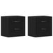 Noptiere 2 buc stejar negru 40x30x40 cm lemn de stratificat - WALTI WALTI