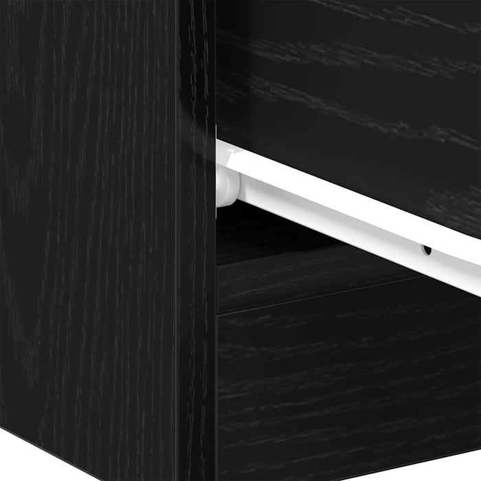 Noptiere 2 buc stejar negru 40x30x40 cm lemn de stratificat - WALTI WALTI