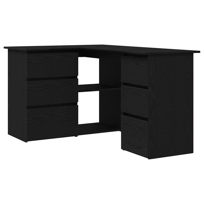 Birou cu sertar Stejar Negru 145 x 100 x 76 cm Lemn compozit - WALTI WALTI