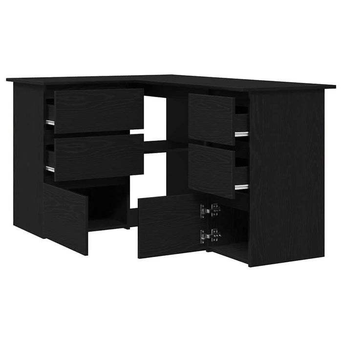 Birou cu sertar Stejar Negru 145 x 100 x 76 cm Lemn compozit - WALTI WALTI