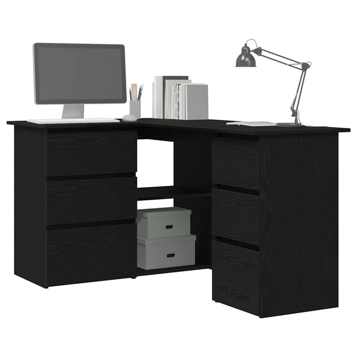 Birou cu sertar Stejar Negru 145 x 100 x 76 cm Lemn compozit - WALTI WALTI