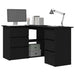Birou cu sertar Stejar Negru 145 x 100 x 76 cm Lemn compozit - WALTI WALTI